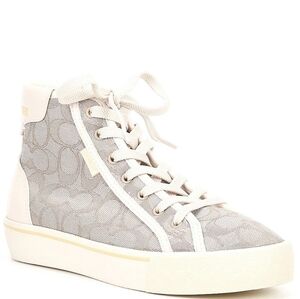 Coach Citysole Jacquard Logo High top Platform Sneakers